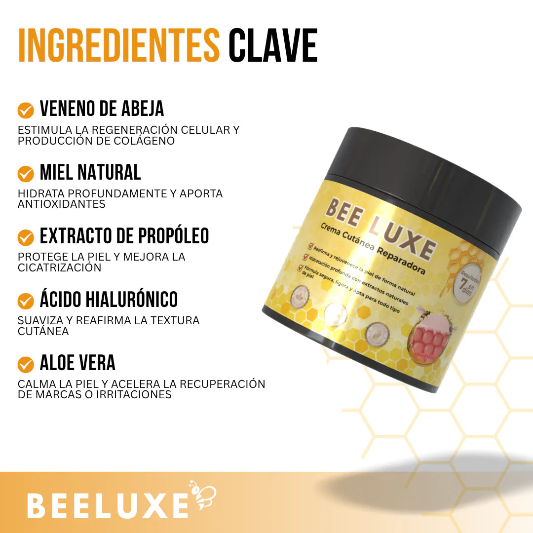 BeeLuxe™ - Restaura, reafirma y renueva tu piel con el poder natural del veneno de abeja.