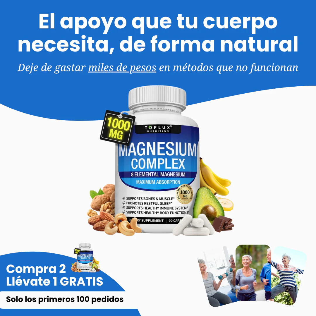 Magnesio 8 en 1 - Consigue un equilibrio físico y mental